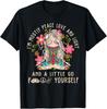 I M Mostly Peace Love And Light Little Go F Yourself Yoga Gift Unisex T-Shirt