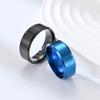 7 Colors 8mm Men Rings Titanium Stainless Steel Rings For Men Women Matte Brushed Wedding Engagement Ring Couple Jewelry Gift