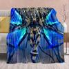 Gundam Anime Flannel Blanket - Soft Warm Perfect for Sofa, Bedding Camping Travel Office Home Decor -QJY