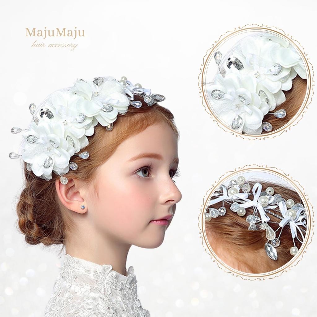 Hair Accessories Piano Recital Head Dress Girls Children Handmade Arrangement Hair Ornament [MajuMaju] (C) (PFD06)
