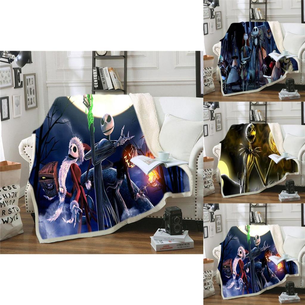 The Nightmare Before Christmas Ultra-soft Double-layer Plush Sofa Throw Blanket For Cozy Nights