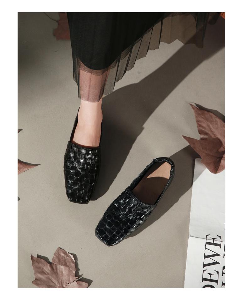 Women's Korean Style Washable Cowhide Loafers: Soft Leather Mary Janes for Mother's Day