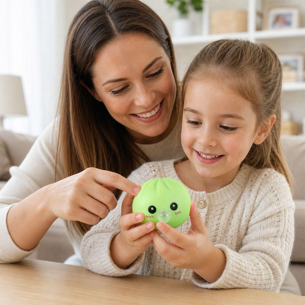 1pc Soft Decompression Squeeze Fidget Steamed Stuffed Bun Squishy Pinch Relaxation Tool