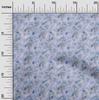 oneOone Cotton Poplin Light Blue Fabric Abstract Floral Sewing Fabric By The Yard Printed Diy Clothing Sewing Supplies 42 Inch