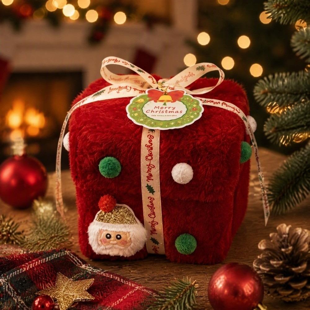 Velvet Gift Box Christmas  Packaging Box Thick Velvet Fabric Candy Box  Christmas Eve