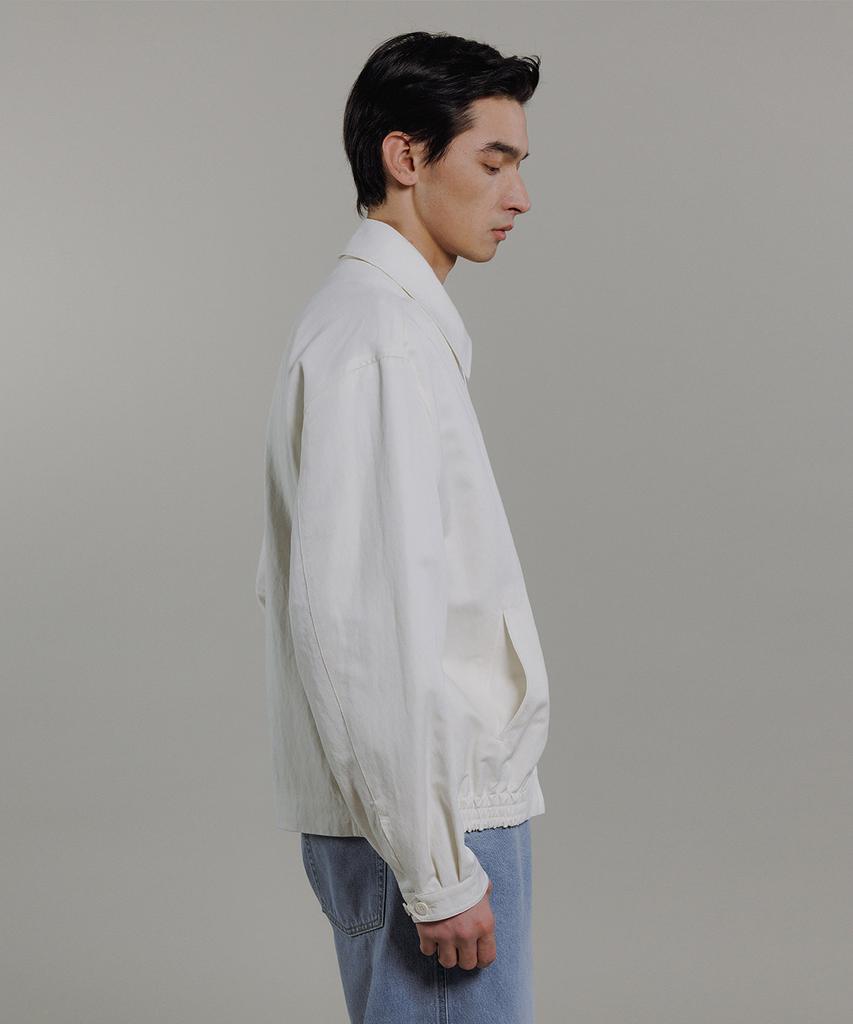 Blankroom Neat Blouson_Ecru