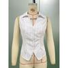Summer Temperament Striped Sleeveless Shirts Slim Fit Cardigan Women’s Blouses & Shirts