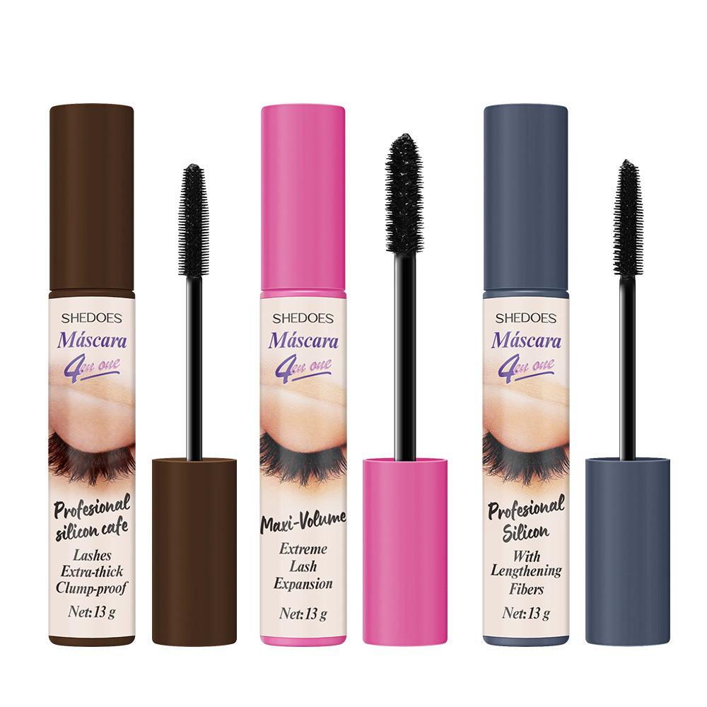 Mascara Impermeabile Tre Colori SHEDOES: Lunga tenuta, Resistente al sudore, No sbavature, Addensante