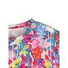 Colorful Plant Print Crew Neck T-Shirt Spring and Autumn Casual Long Sleeve Top Women's Clothing
