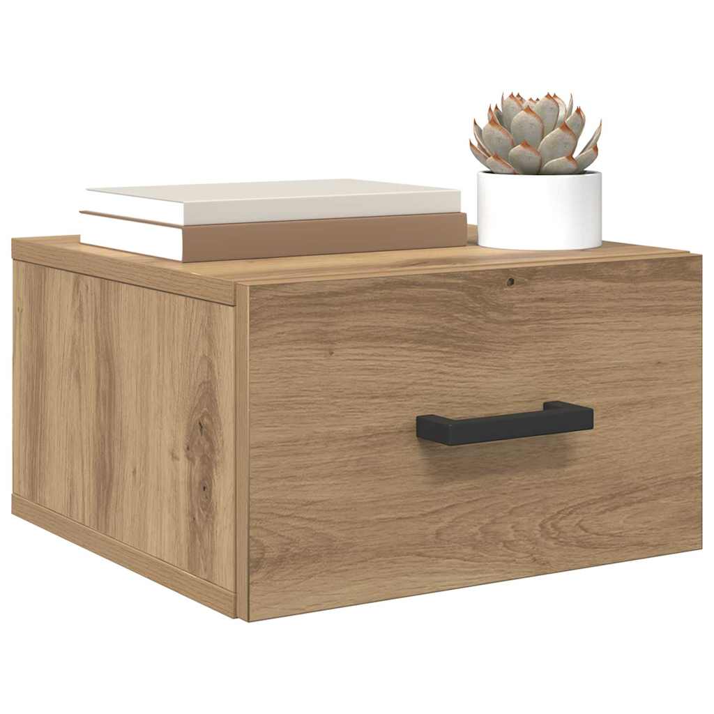 Artisan Oak Nightstand 35 x 35 x 20 cm Particleboard