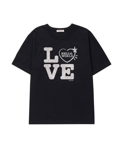 Mimdeowodeulobeu Dear World Love T-Shirt_Black