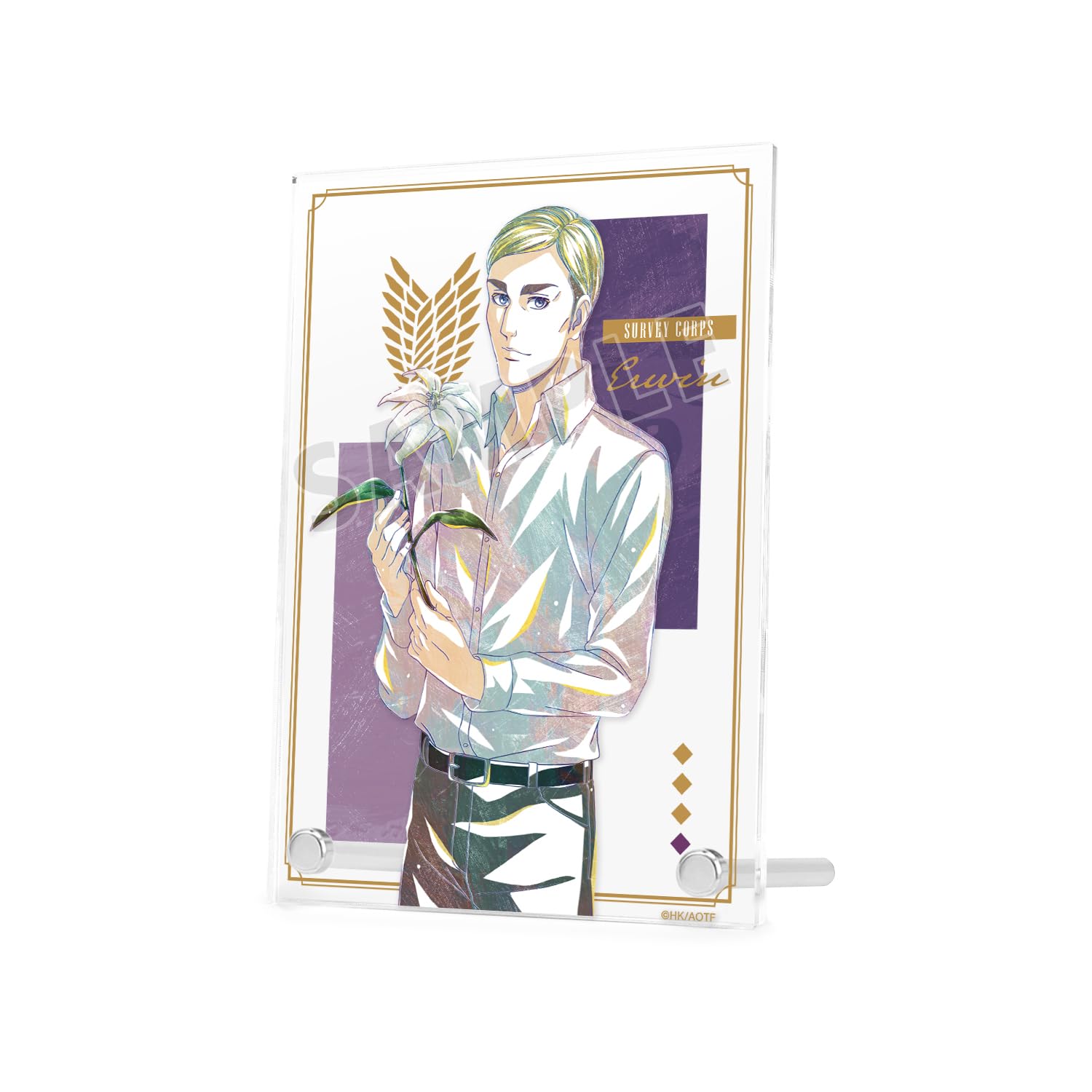 

Атака титанов Оригинальная иллюстрация Erwin Flower Shop Ani Art Двойная акриловая панель вер.