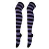 Damen Gestreifte Overknee Oberschenkelhohe Lange Socken für Weihnachts-Feierparty