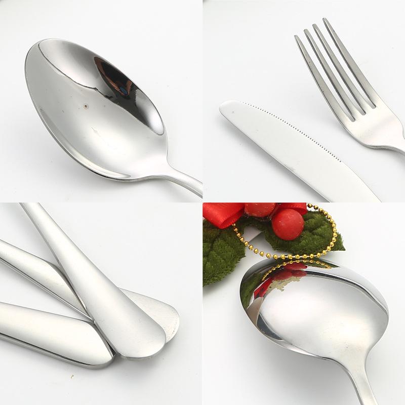 1010 Nerezové nádobí, 24dílná sada dárkových krabiček, hotelové westernové nádobí, steak, nůž, vidlička, lžíce, westernové nádobí, dárková krabička