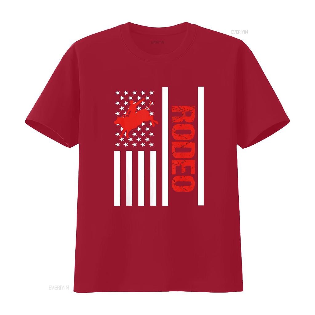 Rodeo Bull Riding T Shirt vintage Washed Soft Breathable graphic Unisex streetwear Versatile Casual Top For Everyday Wear