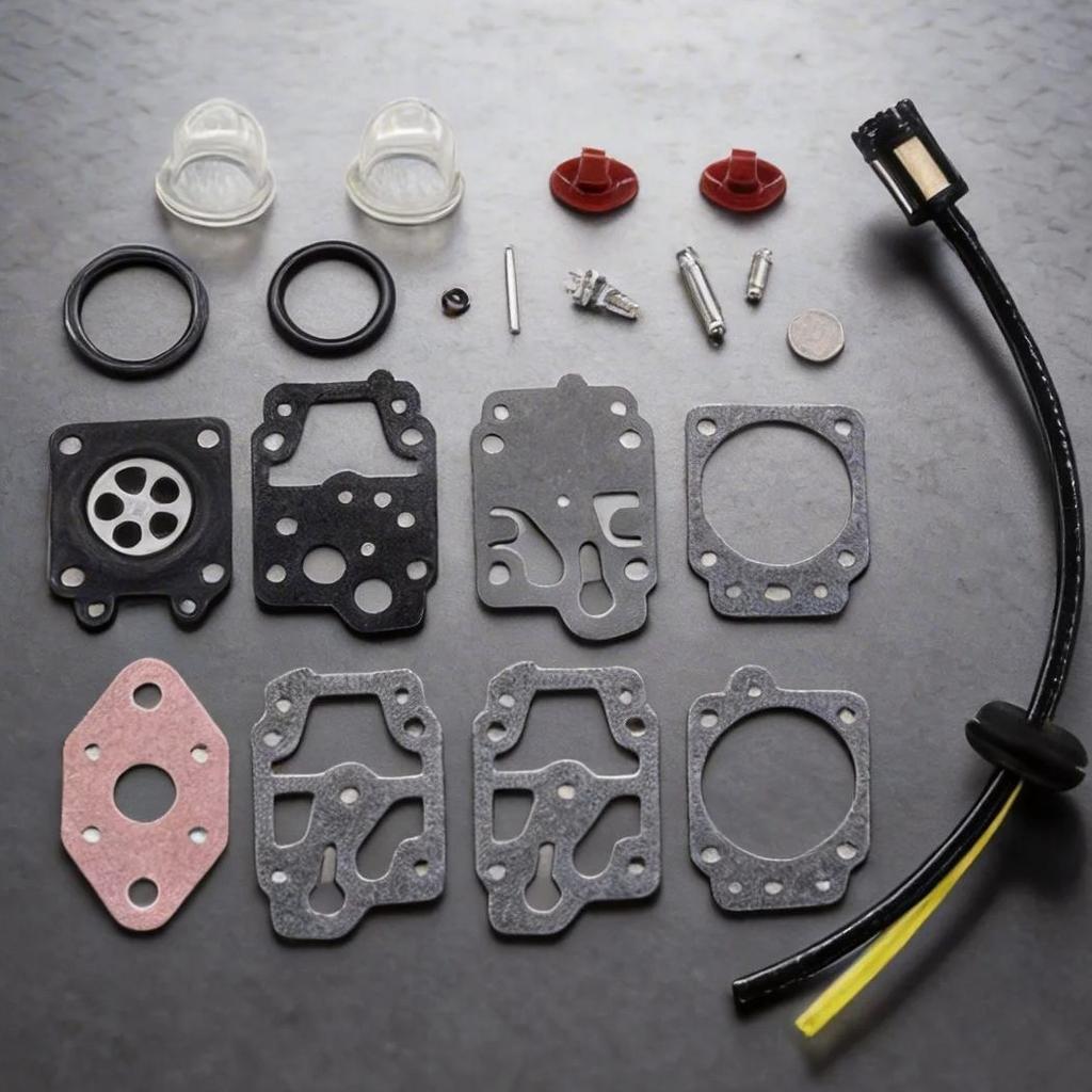 Carburetor Membrane Repair Kit Compatible With For ALKO BC410 BC4535 BC4125 Brushcutter Repair Replacement Parts