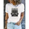 Sexy Body Print T-Shirts Basic Top Tee Harajuku Style High Quality Summer Women'S Shirt Short Sleeve Neck Fashion Casual Clothes