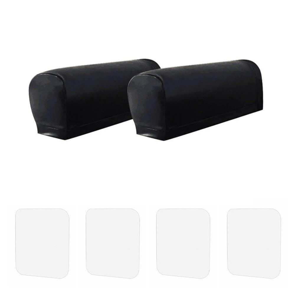 Thick Sofa Armrest Covers Elastic Chair Arm Cover Easy Install Armchair Covers  Living Room чёрный