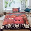 Fashion Sausage Party Cartoon Bedding Set Single Twin Full Queen King Size Bed Set Kids Bedroom Duvetcover Sets Bed Sheet Set
