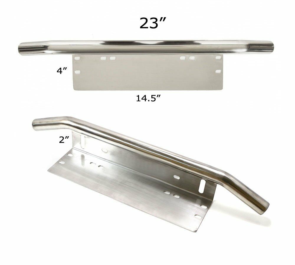 23" Chromovaný Bull Bar Přední Nárazník Držák SPZ Držák Pracovních Světel