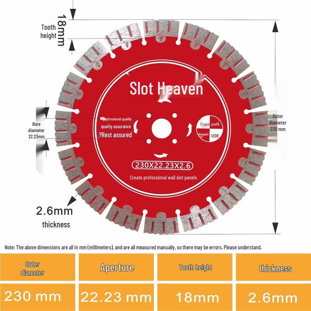 Grooving Diamond Saw Blade - Large Sharp Head for Precision Cutting