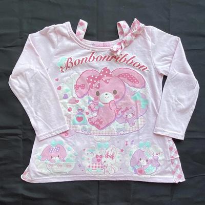 VAYLA Japanischer Anime Print T-Shirts Damen Y2K Patchwork Langarmshirts Mode Camis Crop Tops Tunika Lässig Kawaii T-Shirt Top Neu