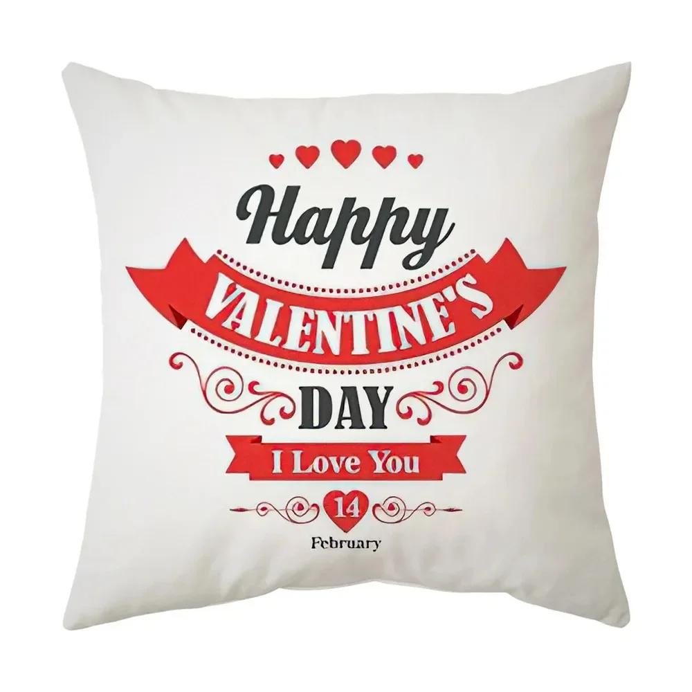 Office Sofa Car Cushion Cover English Confession Love Pattern Luxury Home Decoration Pillow Cover