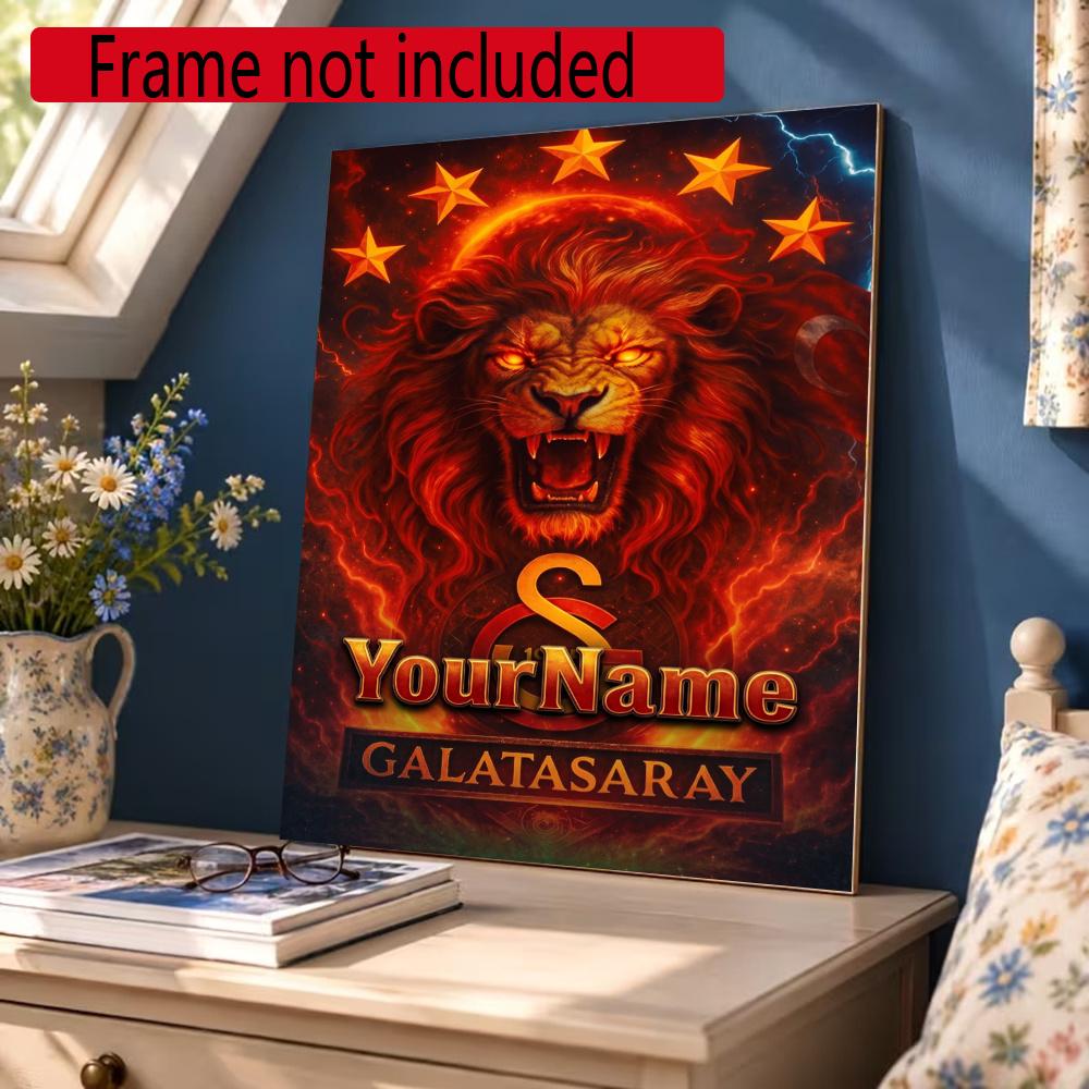 Galatasaray Customize Text Diamond Painting Round Diamond Mosaic Suitable For Beginners Diamond Painting Rhinestones Gift Frameless