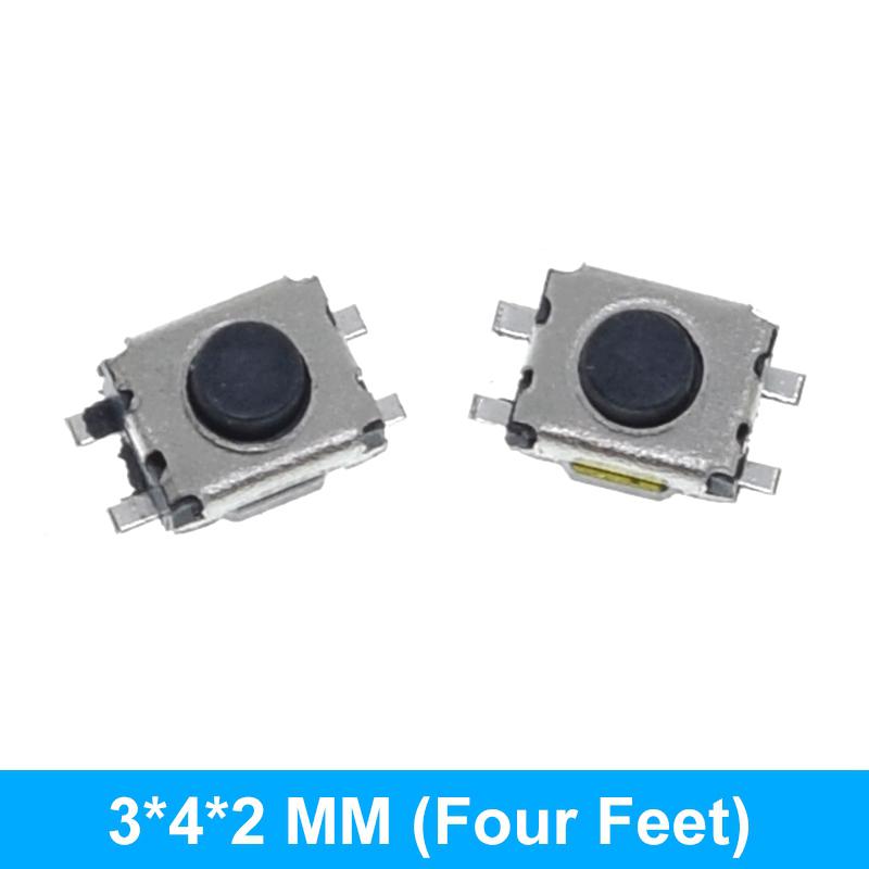 TZT 10/100PCS 3*6 3*4 4*4 SMD Tactile Tact Push Button Switch 2Pin 4Pin Touch Micro Switch 3x4x2 3x6x4.3 3x6x2.5 3x6x5 4x4x1.5
