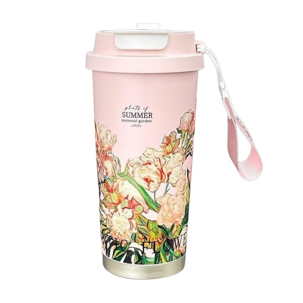 500ml Coffee Cup Double-layer Vacuum Mug Portable Insulated Mug Travel