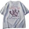 Funny Raccoon Chicken T Shirt Animals Lover Tshirt Casual Short Sleeve T-shirts Round Neck Mens Womens Clothes Loose Clothing