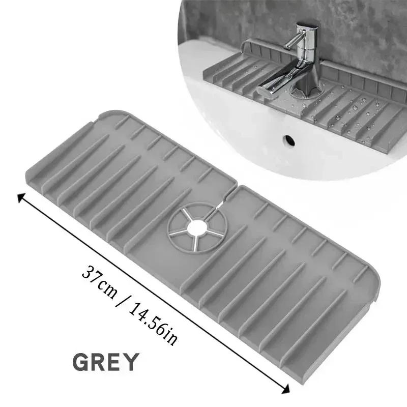 Bathroom Kitchen Drain Water Retaining Sink Anti-spray and Pad Silicone Faucet Splashproof Water Pad Absorbent Pad Accessories