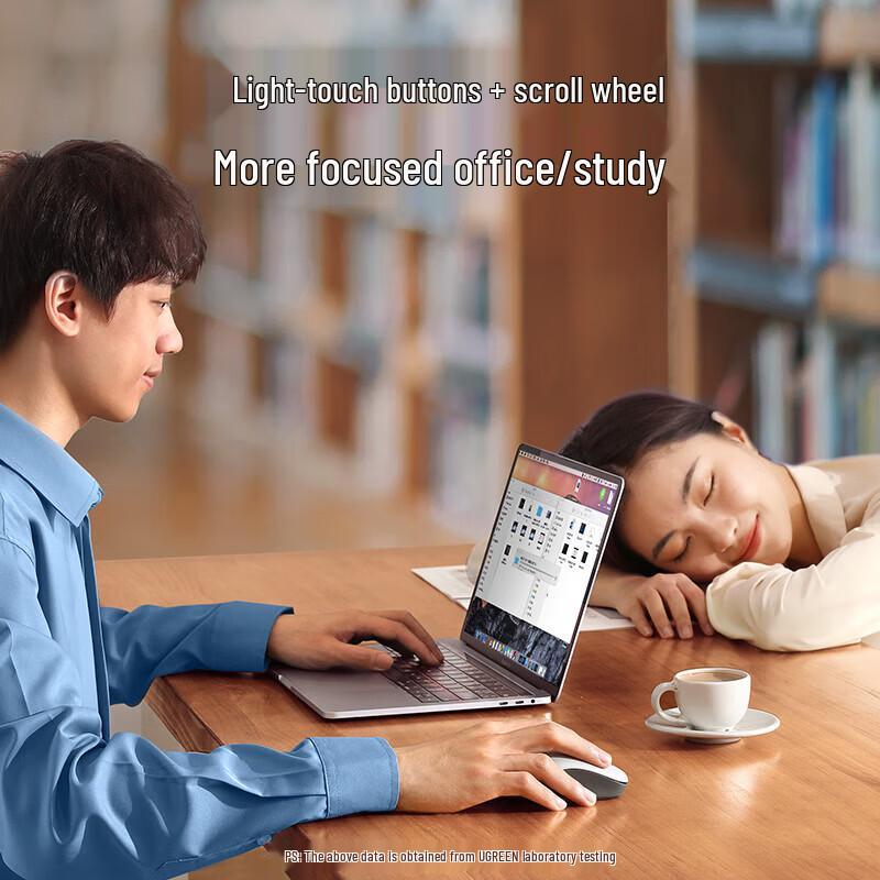 Ugreen Wireless Bluetooth Dual Mode Silent Ergonomic Mouse