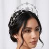 Rhinestones Crystal Goddess Crown Headband Gothic Wedding Bridal Headdress  Prom