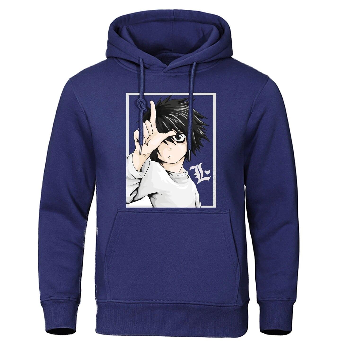 Autumn Unisexs Hoodie Japanese Anime Death Note Hoodies Streetwear