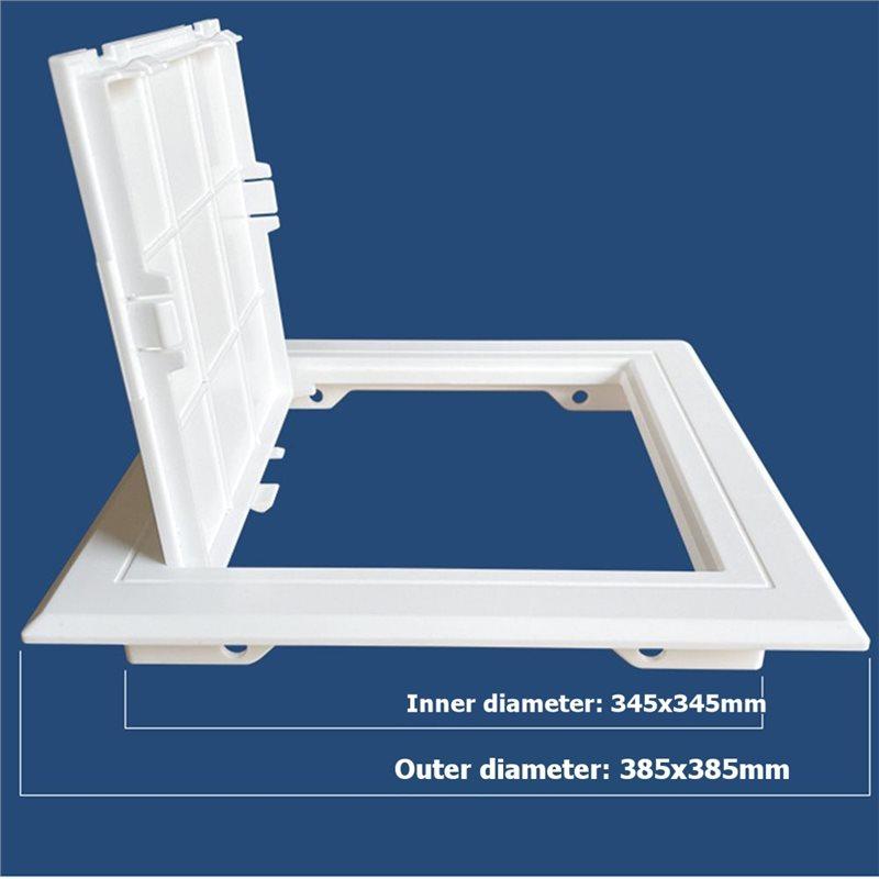 A34R Double-Sided Tape PVC Inspection Hatch Cover Plate For Drain Pipe Inspection, Fits For 350Mm X For 350Mm Openings