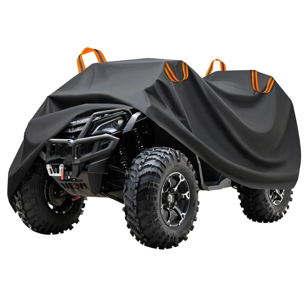 Waterproof UV Protective ATV Cover for Outdoor Use - Black Dustproof Beach Buggy Cover