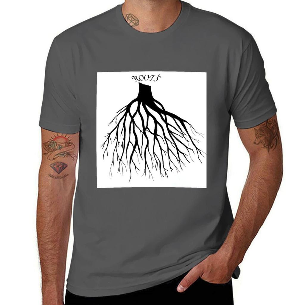 Roots Tshirt Trendy Casual Short Sleeve Shirt Tshirt