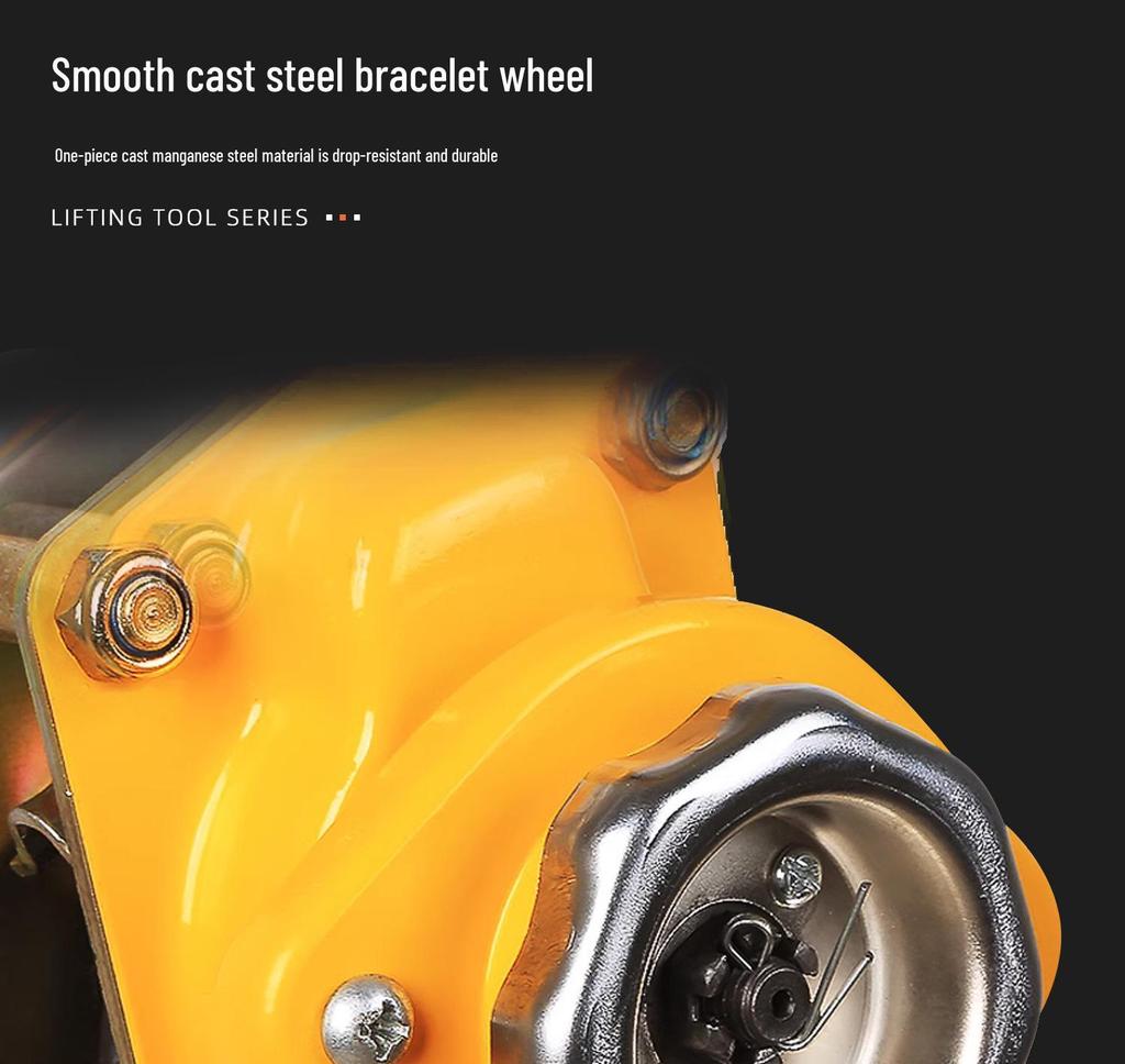 Manual Hand Chain Hoist, HSH Ratchet Tensioner, 0.75T to 3T Capacity