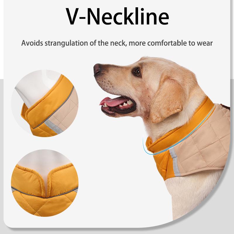 Winter Warm Pet Dog Jacket Reflective Dog Clothes Thickened Pet Coat for Small Medium Large Dogs Puppy Costumes with D-ring