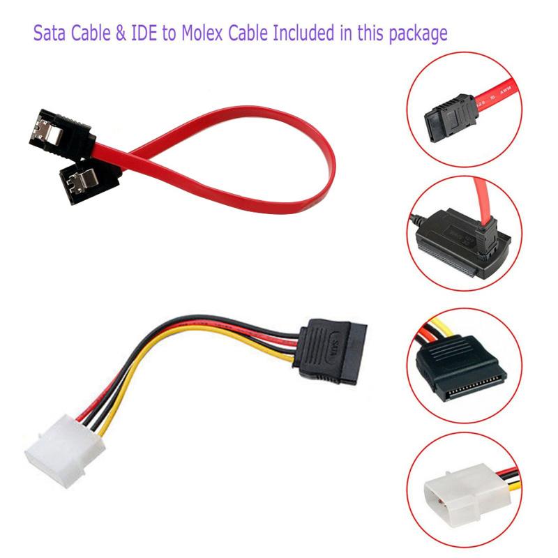 Usb To IDE / SATA Easy Drive Line Adapter 2.5 Inch/3.5 Inch Hard Disk Drive Cable With Power Adapter