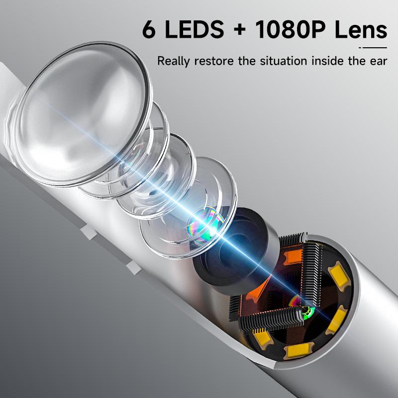 Durable And Safe Wifi Visual Ear Sticks Hd1080P 4.2Mm Mini Otoscope Camera Ear Pick Ear Cleaner Wireless Endoscope Health Care Ear Wax Cleaning