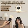 USB Hanging Fan Lamp For Outdoor Camping Car And Dormitories 4 Speed Setting And Timer Option Multiple Function