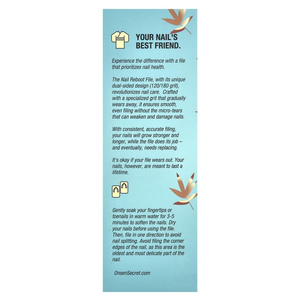 Nail Reboot File 120/180, 6 pcs