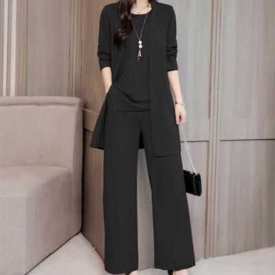 Women's Fashion Suit Western Style Slimming Coat + Vest + Pants Fashion Three Piece Sets