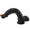 Black Huge Realistic Dildo Skin Feeling Phallus Soft Big Vibrator Penis with Suction Cup Sex Toy for Woman Strapon Female