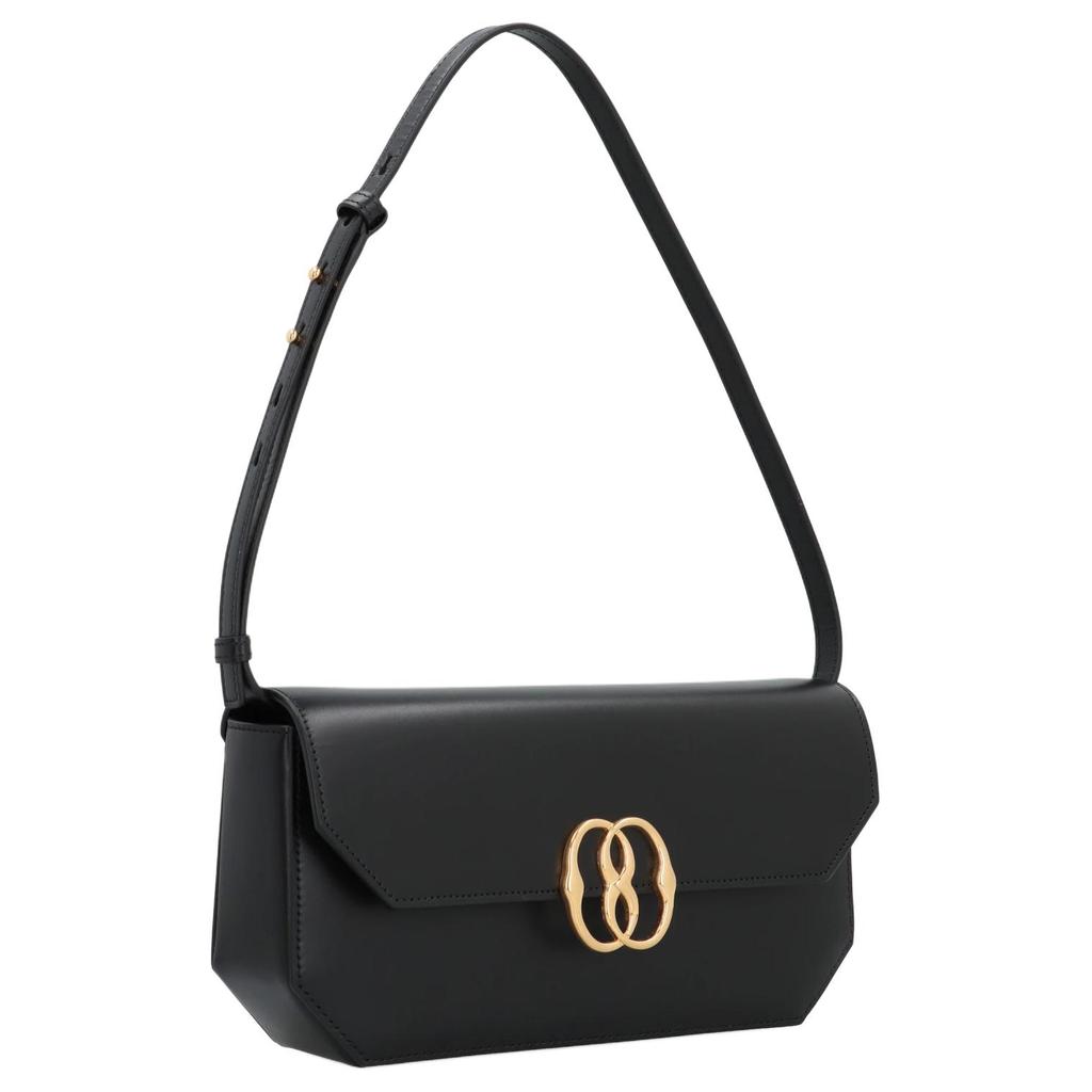 Bally Logo Leather Tote Shoulder Bag Women bags Black WAH00QVT101U901O