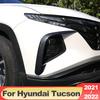 Für Hyundai Tucson NX4 Hybrid N Linie Auto Front Nebel Lampe Augenbraue Wind Messer Abdeckung Trim Streifen Außen Zubehör