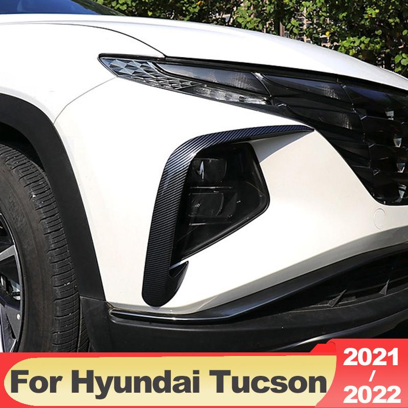 Für Hyundai Tucson NX4 Hybrid N Linie Auto Front Nebel Lampe Augenbraue Wind Messer Abdeckung Trim Streifen Außen Zubehör