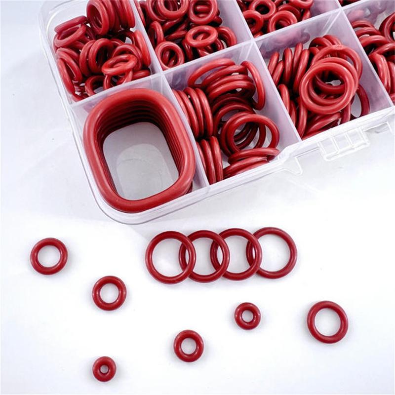 351pcs Silicone O-ring Set, 10 Sizes, Sealing Ring, Rubber Ring, Gasket ,Oil and Heat Resistant, Suitable for Cars and Pipelines